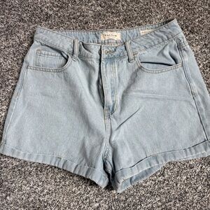 PacSun Light Blue Denim Mom Short
